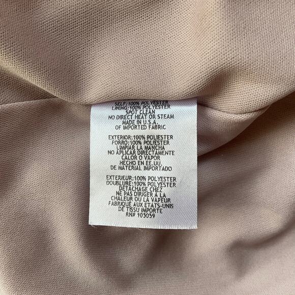 Metallic Satin High Low Wrap Evening Gown Pink Size 6 by AQUA Sleeveless Formal - Picture 11 of 14